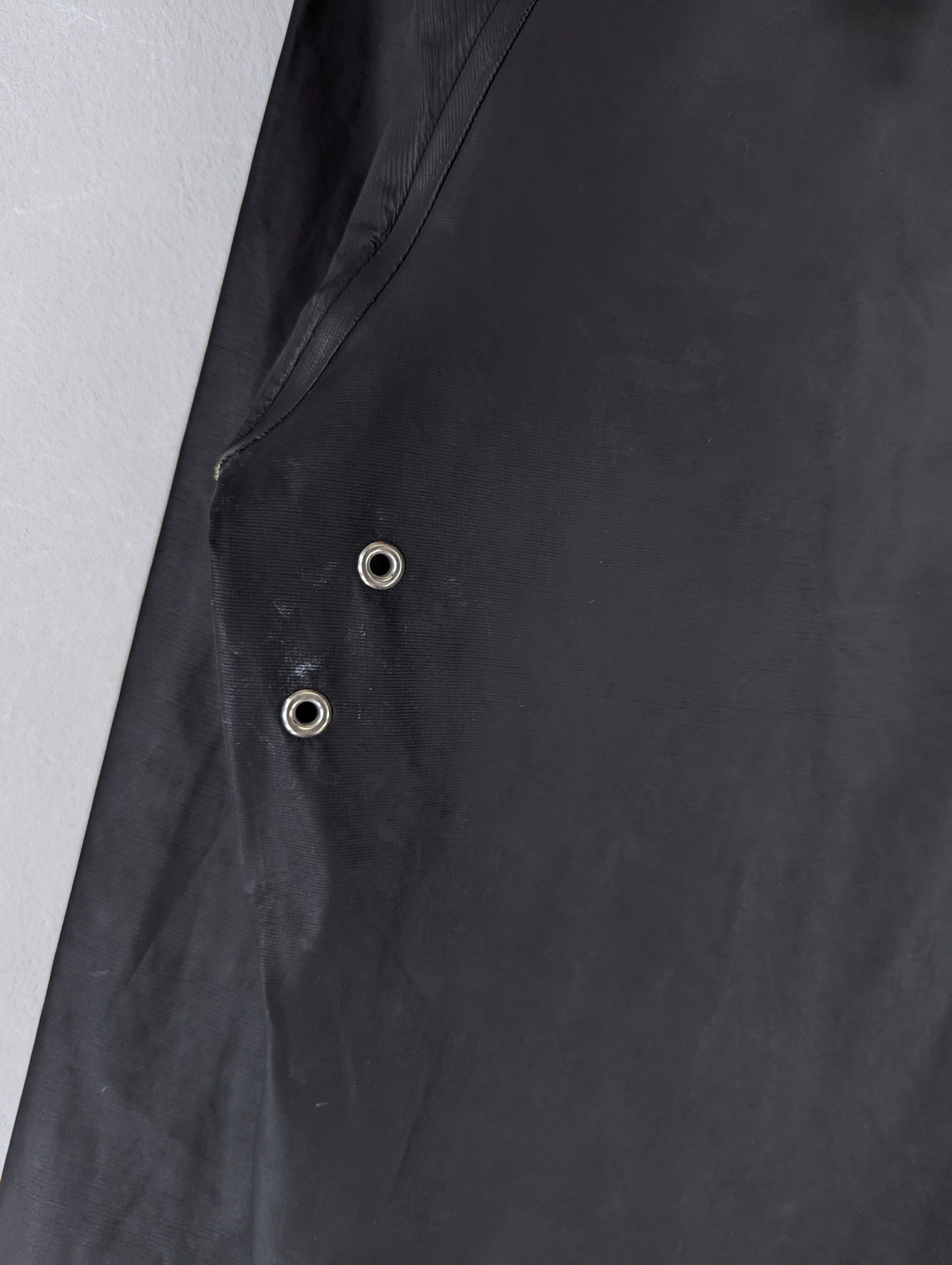 Stutterheim Men's Black Stutterheim Hoodie Long Raincoat Jacket XXS Size US XXS / EU 40 - 8 Thumbnail