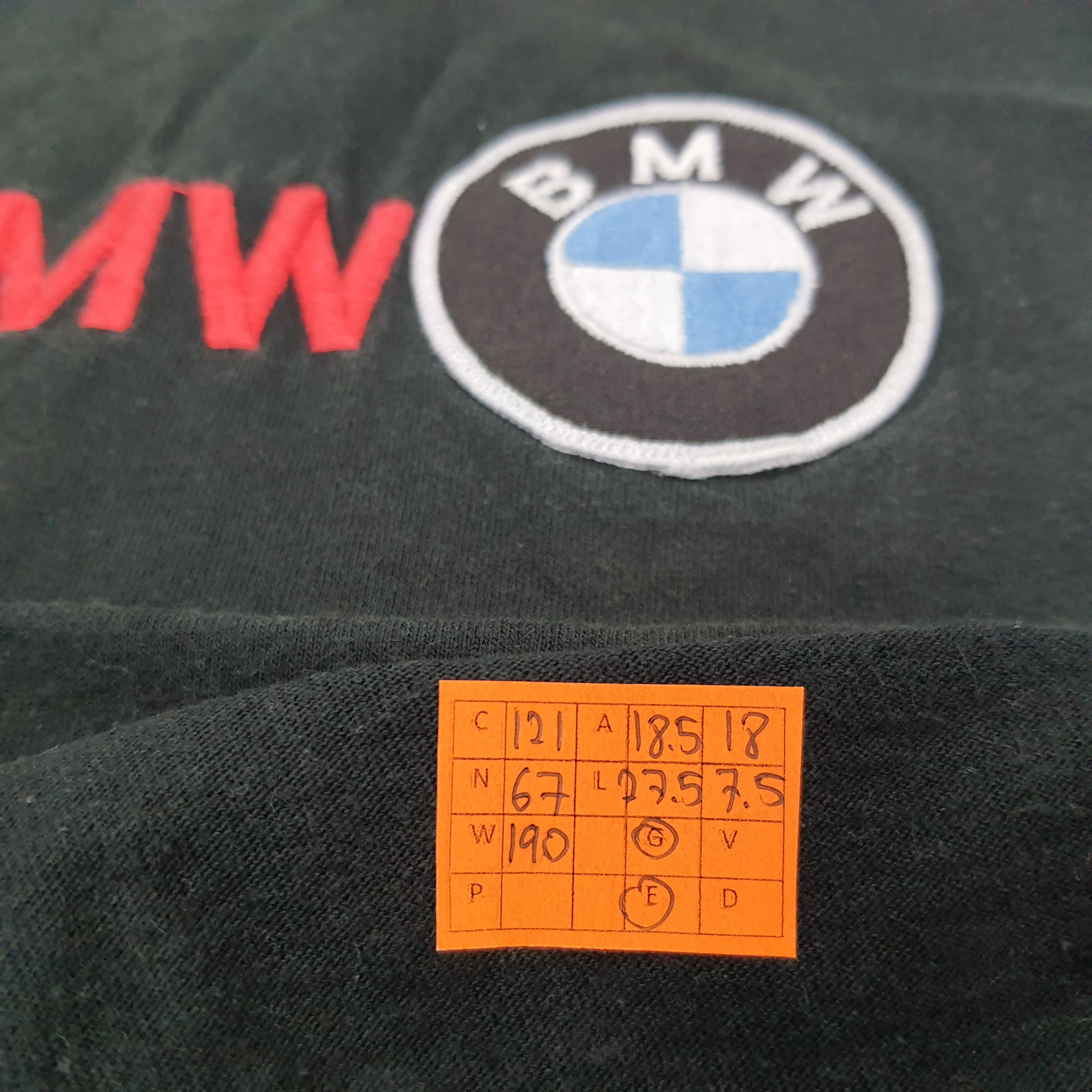 BMW × Vintage Vintage BMW Embroidery Logo Motorsports T-shirt Size US S / EU 44-46 / 1 - 6 Thumbnail