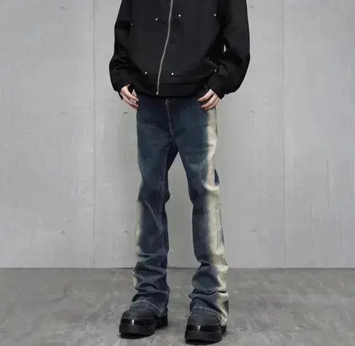 Japanese Brand Slim Flared Streetwear Vintage Design Jeans Size US 32 / EU 48 - 5 Thumbnail