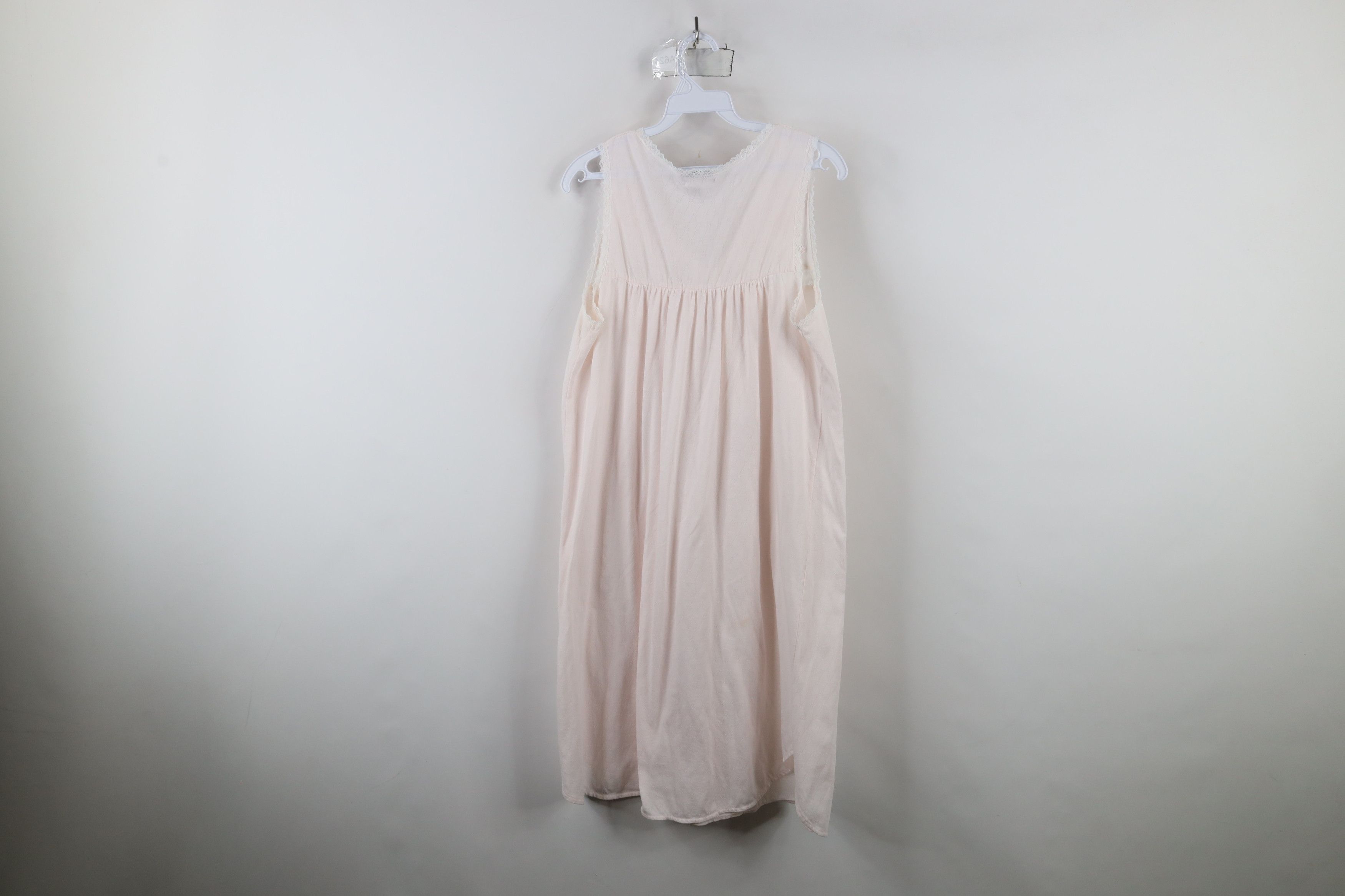 Vintage Vintage 90s Miss Elaine Flower Lace Night Gown Sleep Shirt Size M / US 6-8 / IT 42-44 - 9 Thumbnail