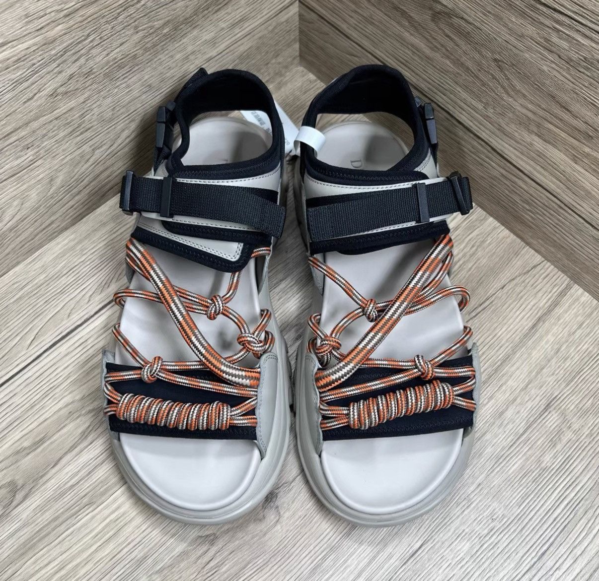 Dior Dior H-Town Brown and Black Sandals J41 Size US 10 / EU 43 - 2 Thumbnail