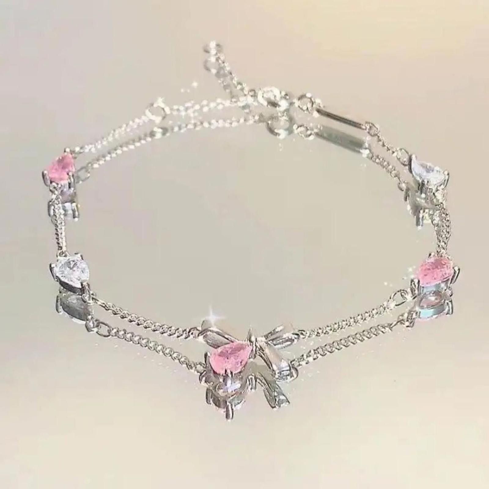 Designer Cute Bow Steel Bracelet Size ONE SIZE - 1 Thumbnail