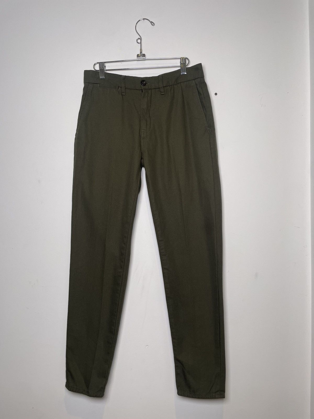 Ben Sherman Ben Sherman Stretch Skinny Chino Pants Dark Green W32 Size US 32 / EU 48 - 1 Thumbnail