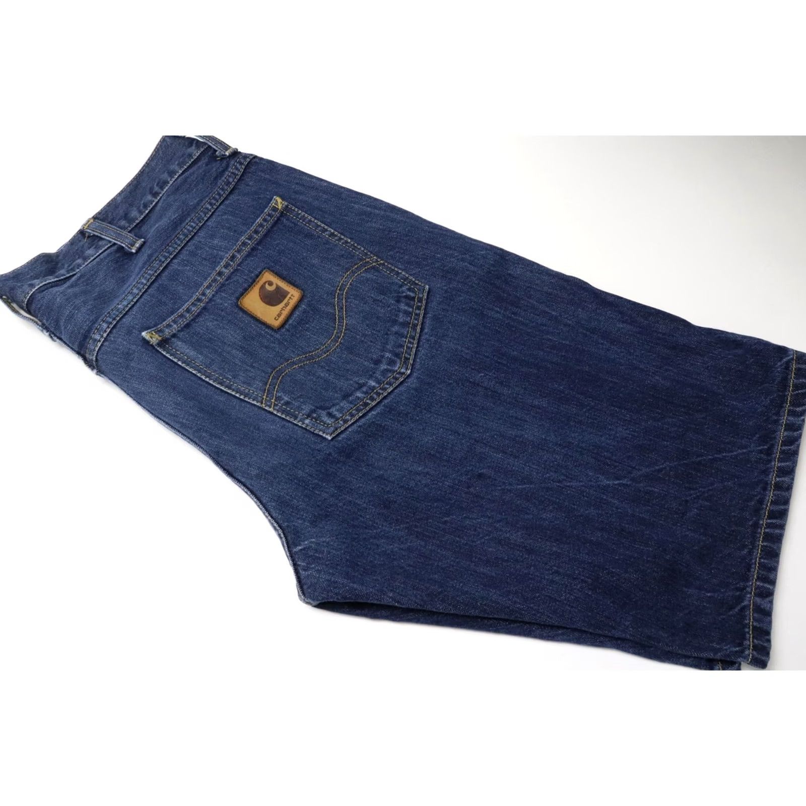 Carhartt CARHARTT Western Bermuda Shorts Men's W30 Zip Fly Logo Blue Denim Size US 30 / EU 46 - 6 Thumbnail