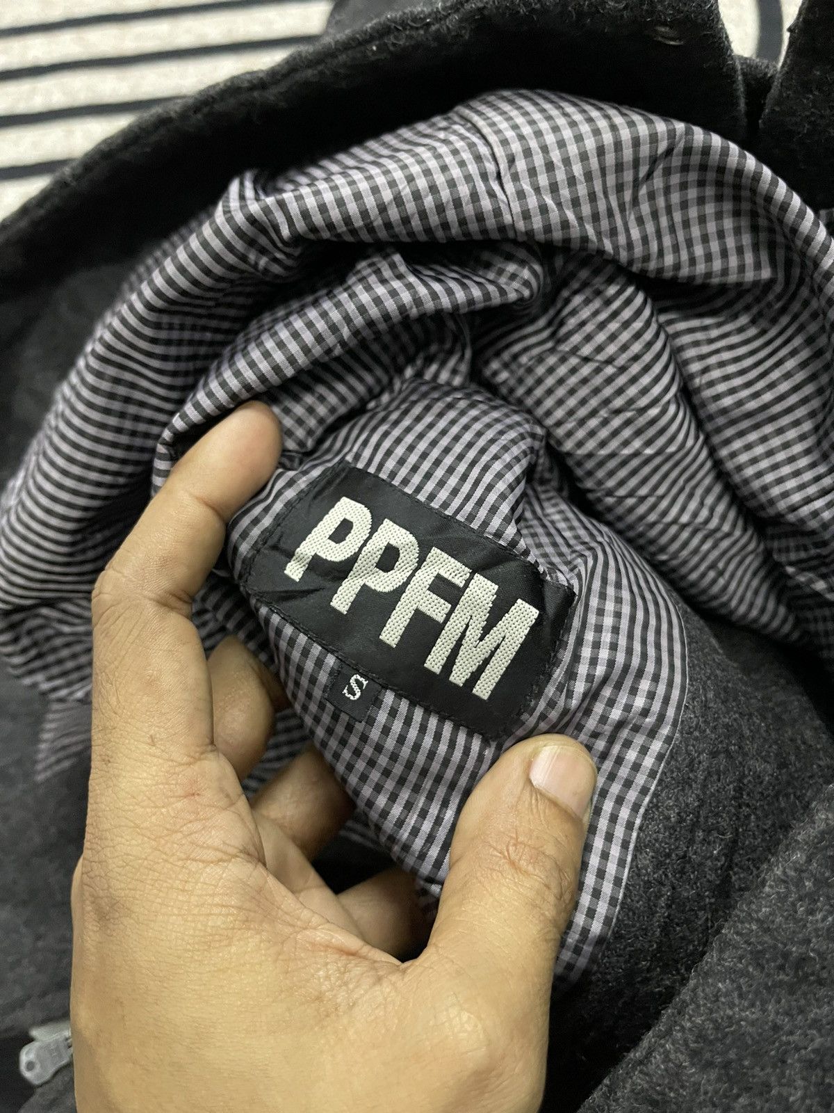 PPFM 2000s PPFM WOOL HOODIE JACKET PUNK STYLE Size US S / EU 44-46 / 1 - 11 Thumbnail
