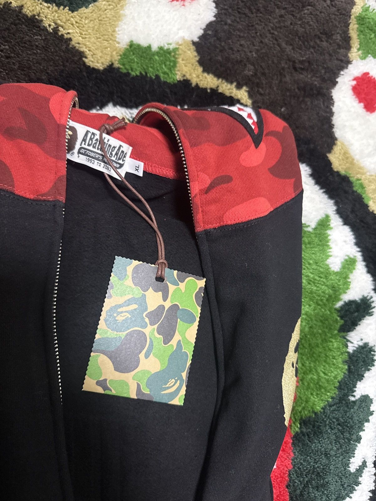 Bape × October's Very Own BAPE X OVO SHARK FULL ZIP HOODIE Size US XL / EU 56 / 4 - 4 Thumbnail
