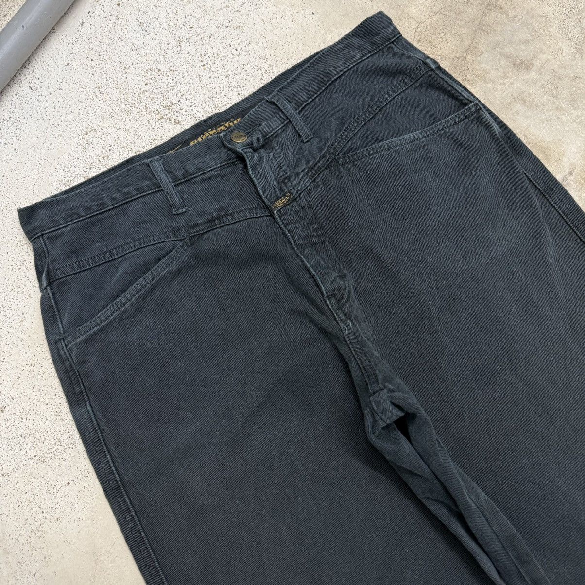 Marithe + Francois Girbaud Vtg Marithe Francois Girbaud Stonewash Wide Fit Denim Pants Size US 34 / EU 50 - 3 Thumbnail