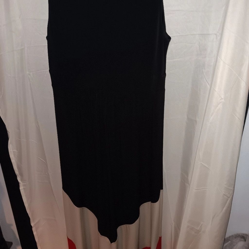 Sendra Sandra Darren, dress, sleeveless, red/ black, womens 10, euc Size L / US 10 / IT 46 - 5 Thumbnail