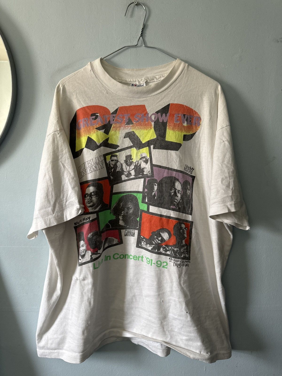 image of Vintage Rap Tee in White, Men's (Size XL)