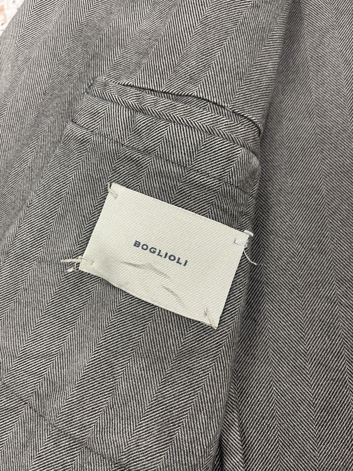 Boglioli Boglioli Herringbone R3302G Double Slit Coat Jackets Size US M / EU 48-50 / 2 - 14 Thumbnail