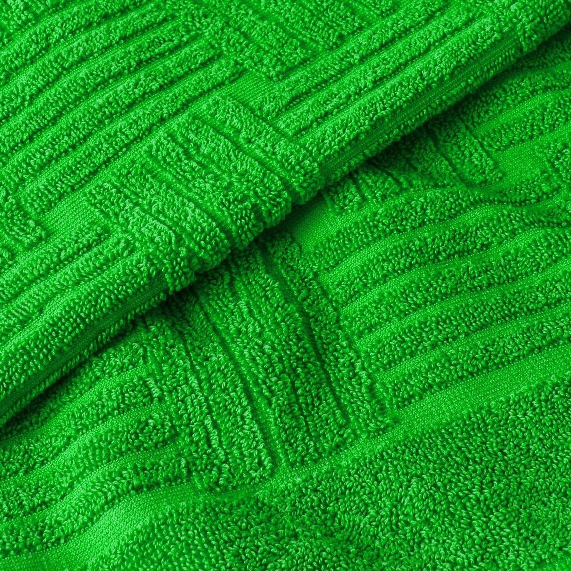 Bottega Veneta Green Intrecciato Cotton-Terry Beach Towel Size ONE SIZE - 2 Thumbnail