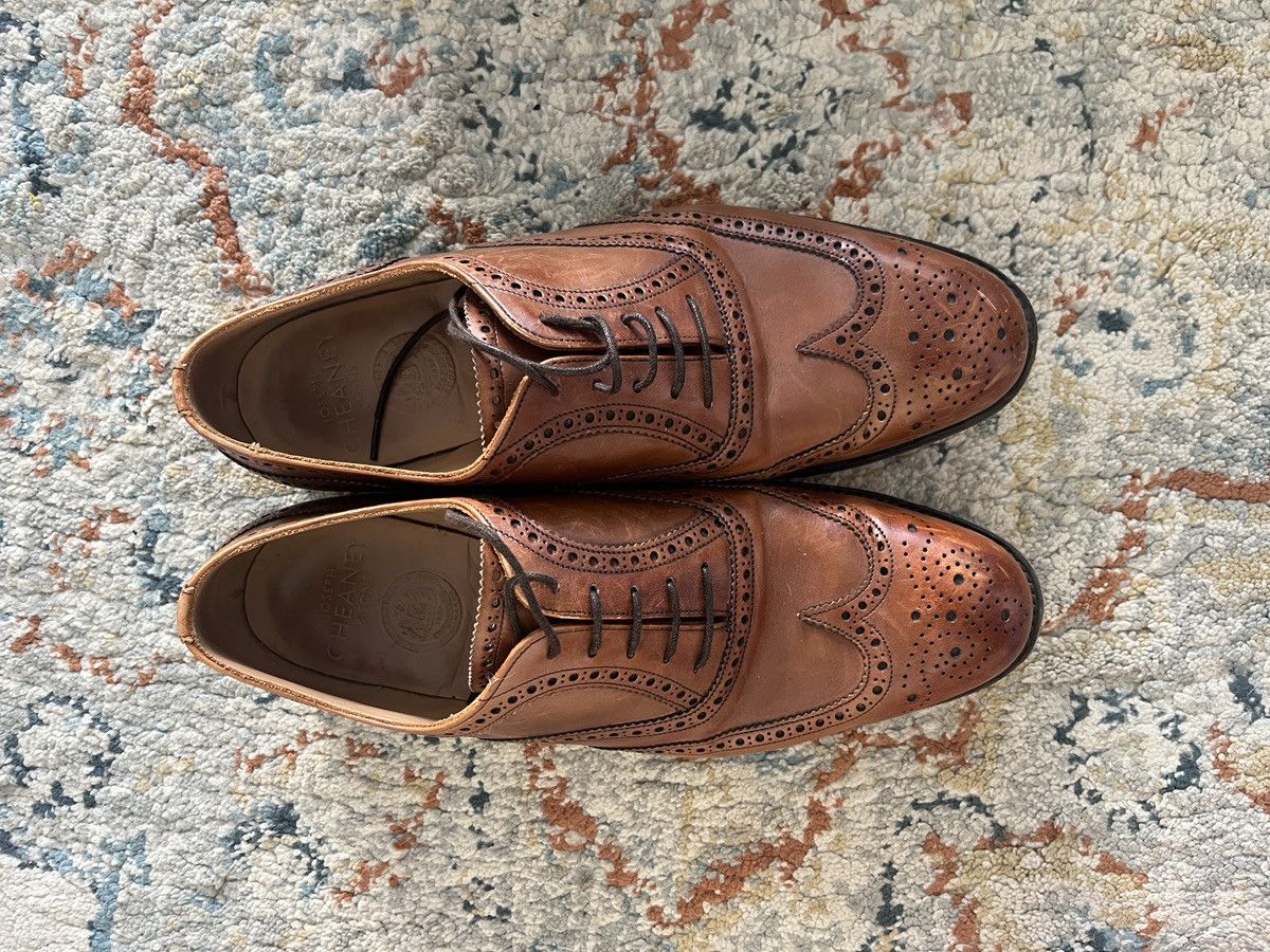 Cheaney Cheaney Arthur III dark leaf burnished Size US 10 / EU 43 - 1 Thumbnail
