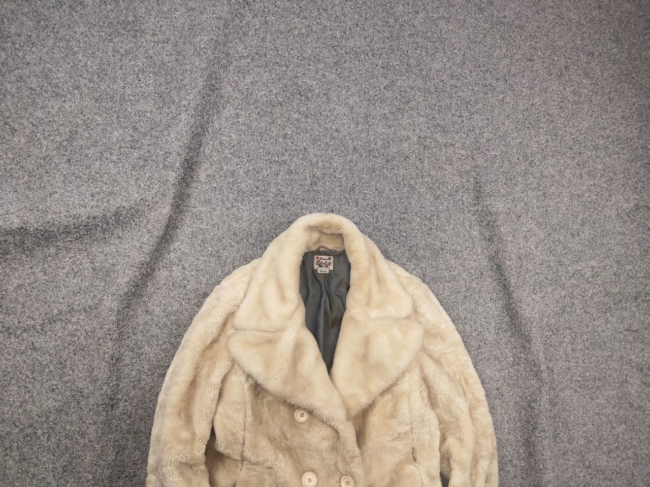 Miss Sixty Vintage Y2K Miss Sixty double-breasted coat Fur Jacket LGB Size L / US 10 / IT 46 - 1 Thumbnail