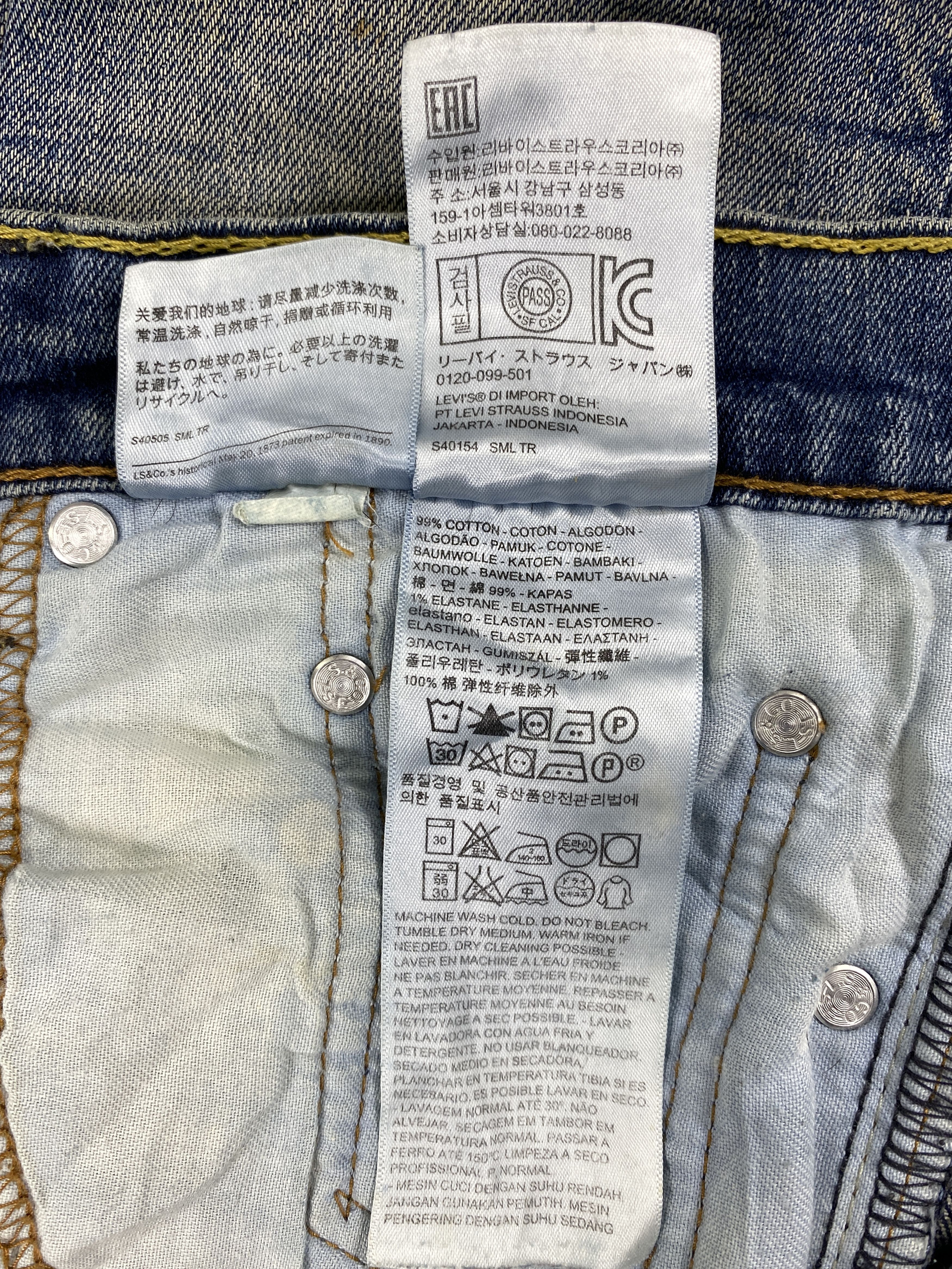 Levi's Dirty Blue Vintage Levi's Jeans 28x28 Denim -SJ073 Size US 28 / EU 44 - 9 Thumbnail