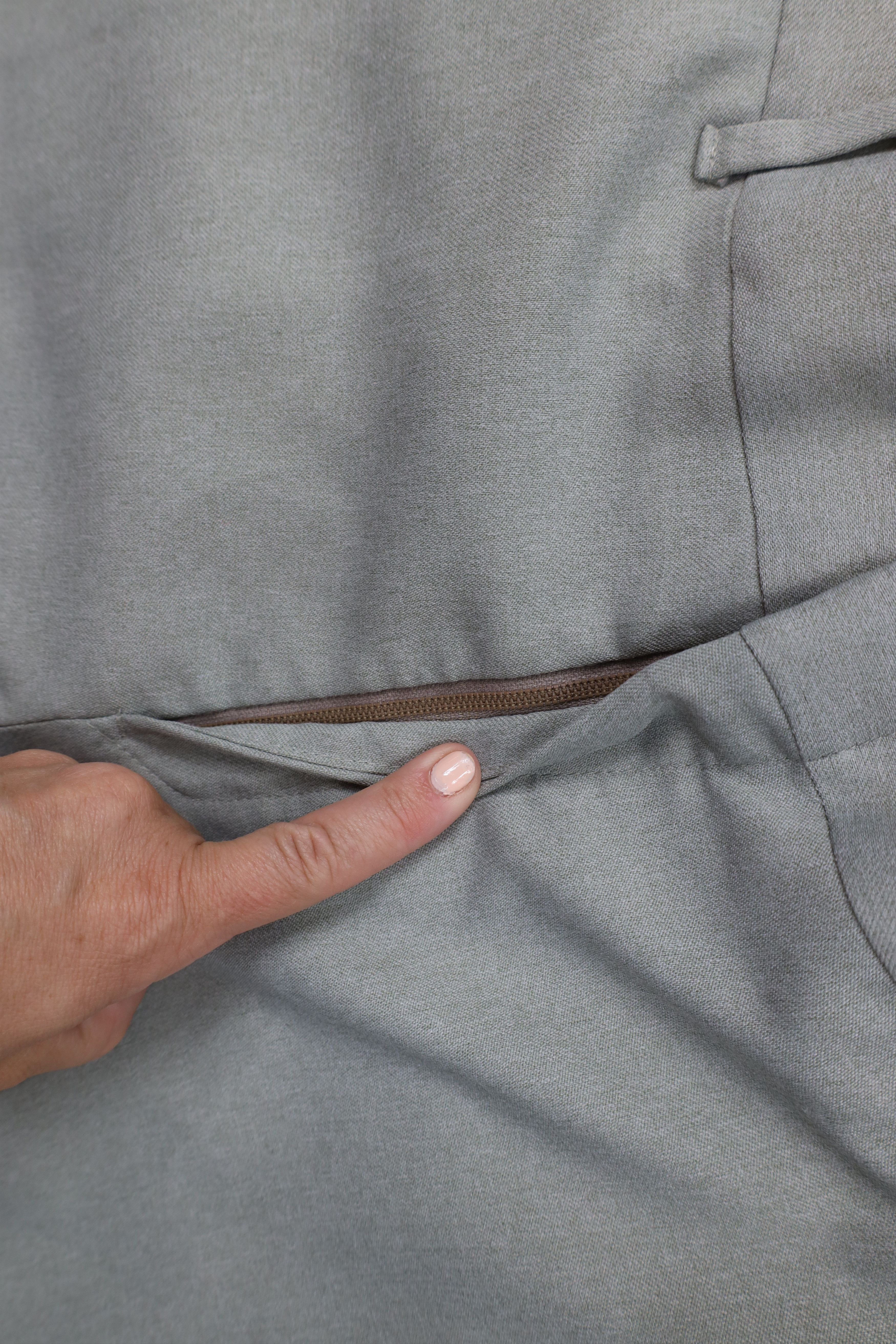 Vintage Vintage 70s Streetwear Wide Leg Chino Pants Light Green USA Size US 32 / EU 48 - 6 Thumbnail