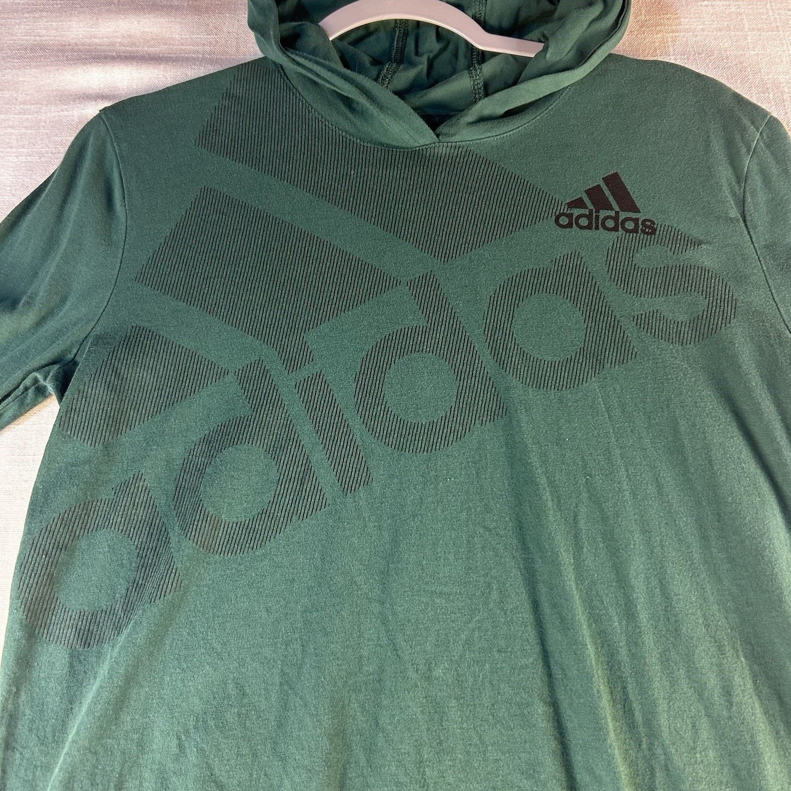 Adidas Adidas Light hoodie Shirt Long Sleeve Tee Boys L 14/16 Green Size US L / EU 52-54 / 3 - 2 Thumbnail