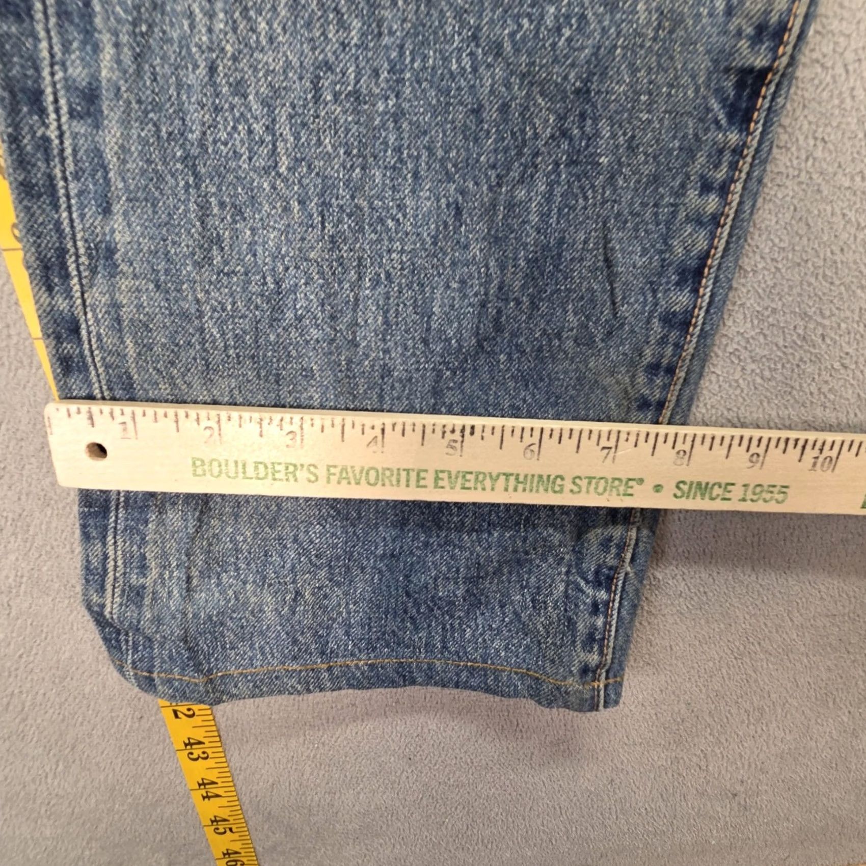 Levi's Levis 511 Jeans Slim Tapered 36x32 Blue Mens Regular Denim Distressed Pocket 501? Size US 36 / EU 52 - 5 Thumbnail
