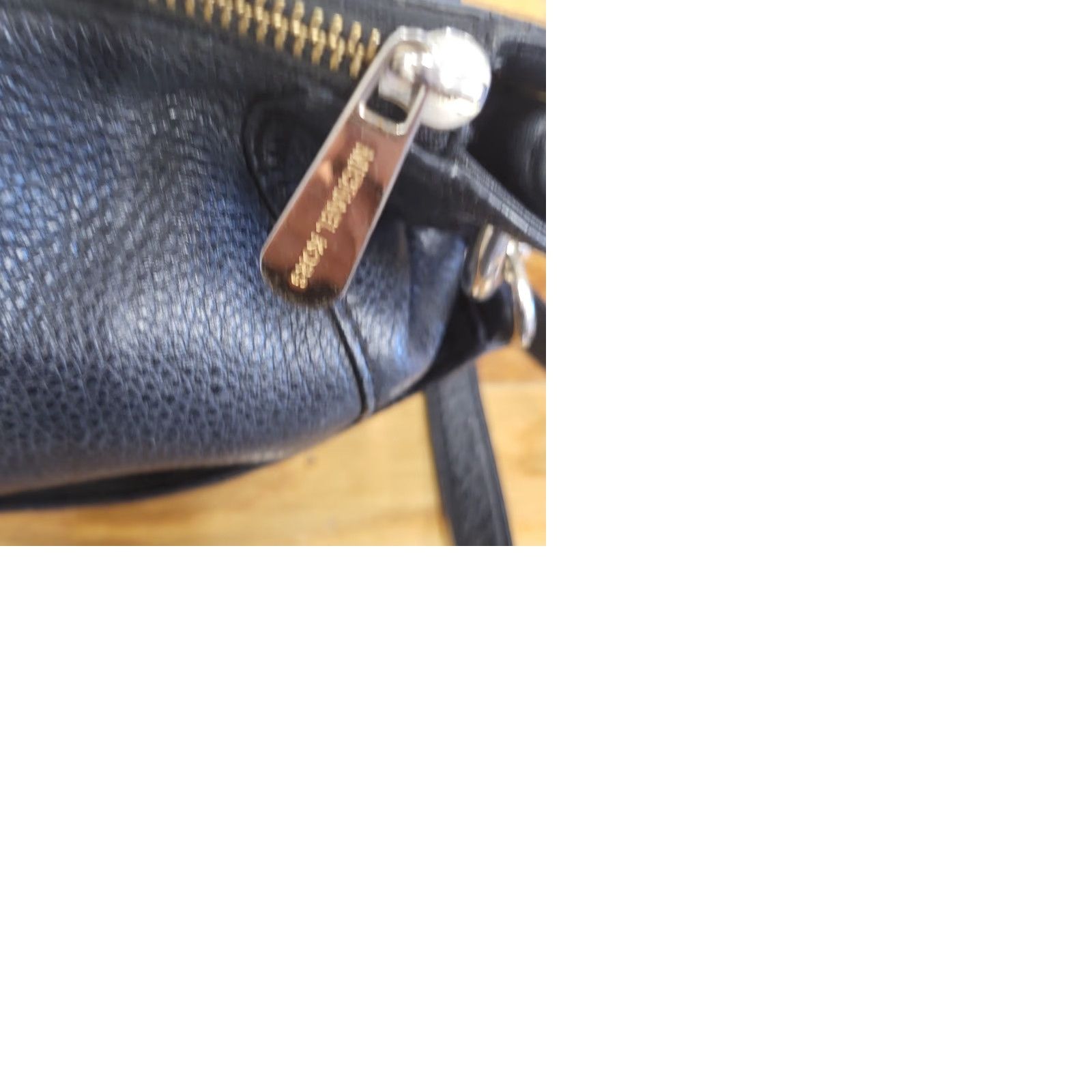 Vintage Michael Kors Pebbled Leather Purse Black Hobo Handbag Crossbody Strap Leather MK Bag Size ONE SIZE - 12 Thumbnail