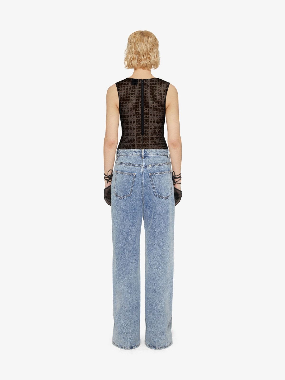 Givenchy o1mle0325 Sleeveless Bodysuit in Black Size M / US 6-8 / IT 42-44 - 4 Thumbnail
