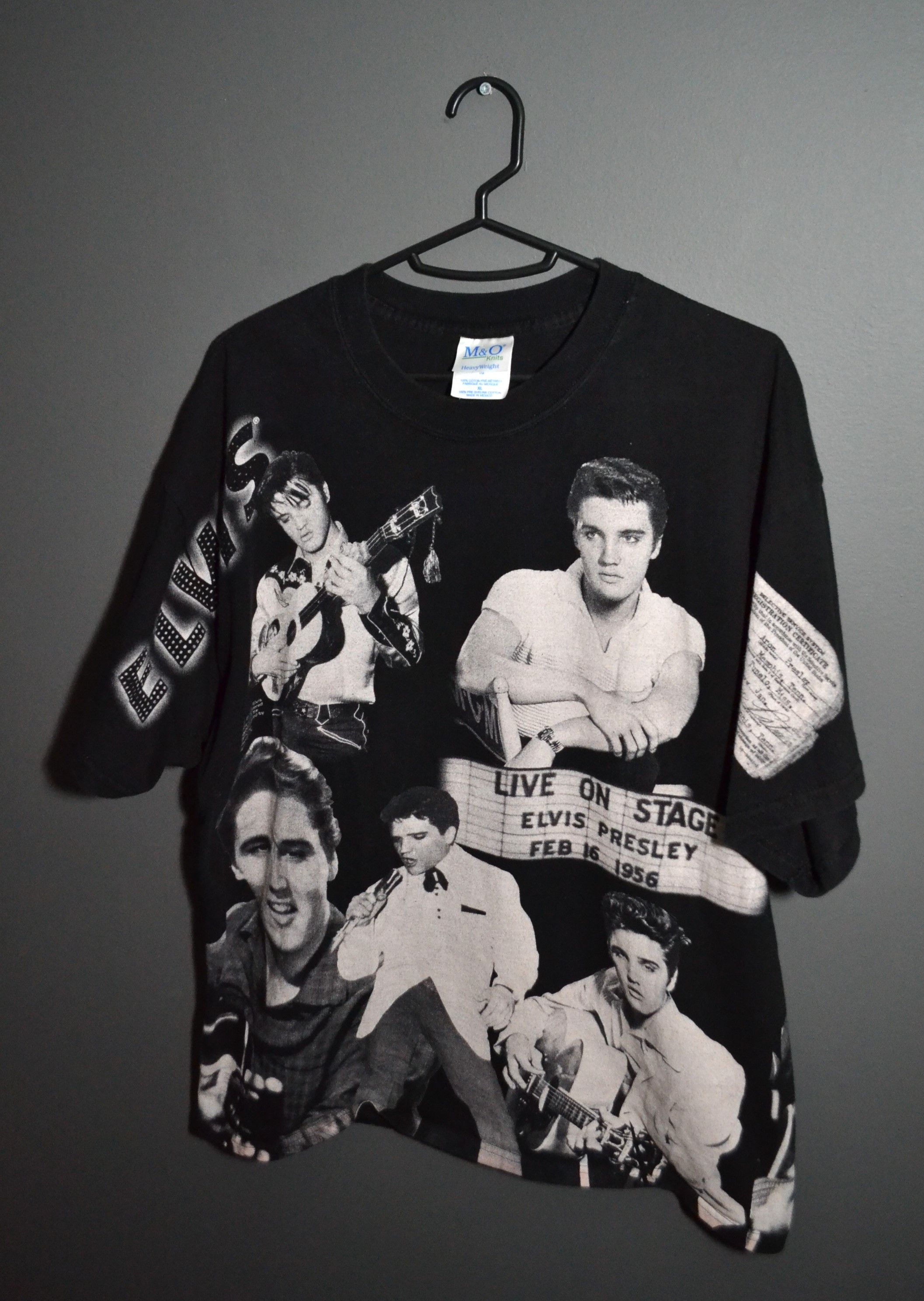 Band Tees × Vintage Vintage Elvis Presley Live on Stage All Over Print XL Size US XL / EU 56 / 4 - 1 Thumbnail
