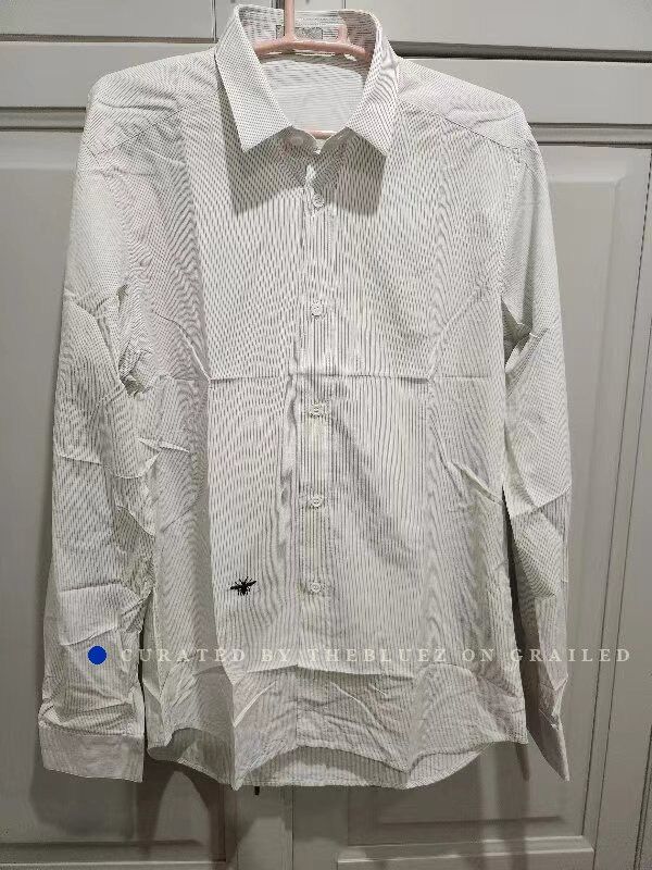 Dior Dior Bee Striped Shirt 41 42 Size US XS / EU 42 / 0 - 1 Thumbnail