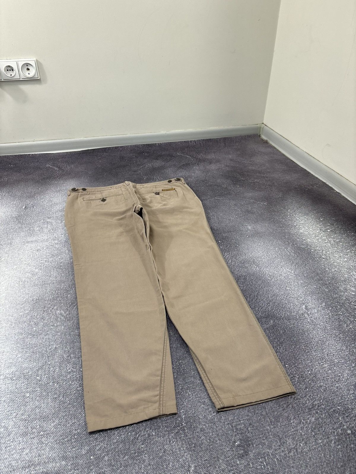 Burberry Burberry Brit Women’s Beige Straight Fit Luxury Chino Pants Size 34" / US 12 / IT 48 - 15 Thumbnail