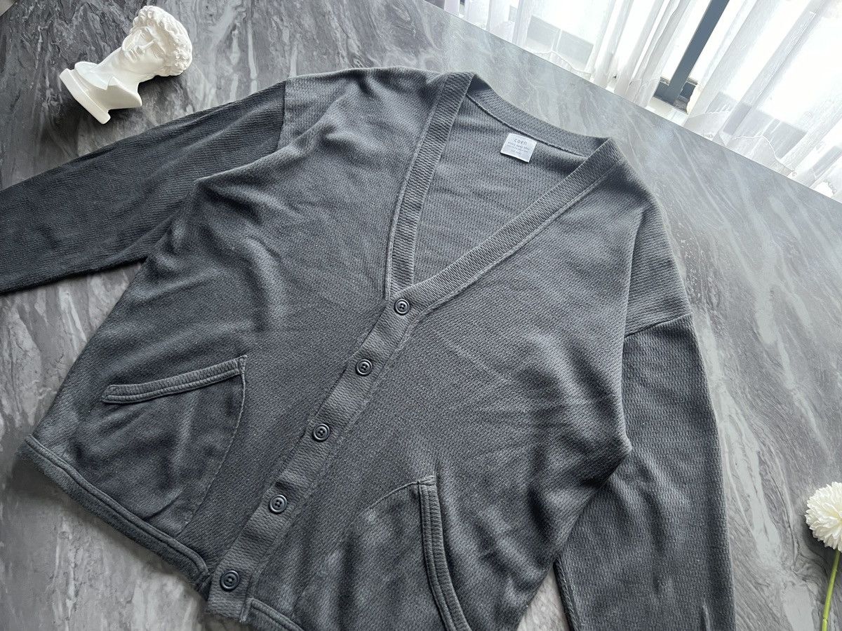 image of Coen : Cardigan Enjoy Easy Chic Tokyo Japan Usa Cotton in Black/Grey, Men's (Size Small)