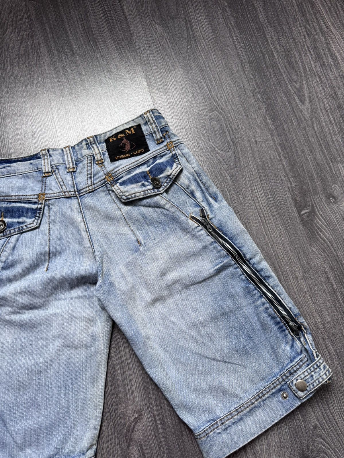 Japanese Brand × Vintage Y2K Vintage Japanese Kosmo Lupo Avantgarde Shorts Size US 30 / EU 46 - 7 Thumbnail