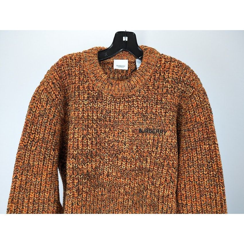 Burberry o1rshd1 Embroidered Logo Sweater in Bright Orange Size US M / EU 48-50 / 2 - 5 Thumbnail