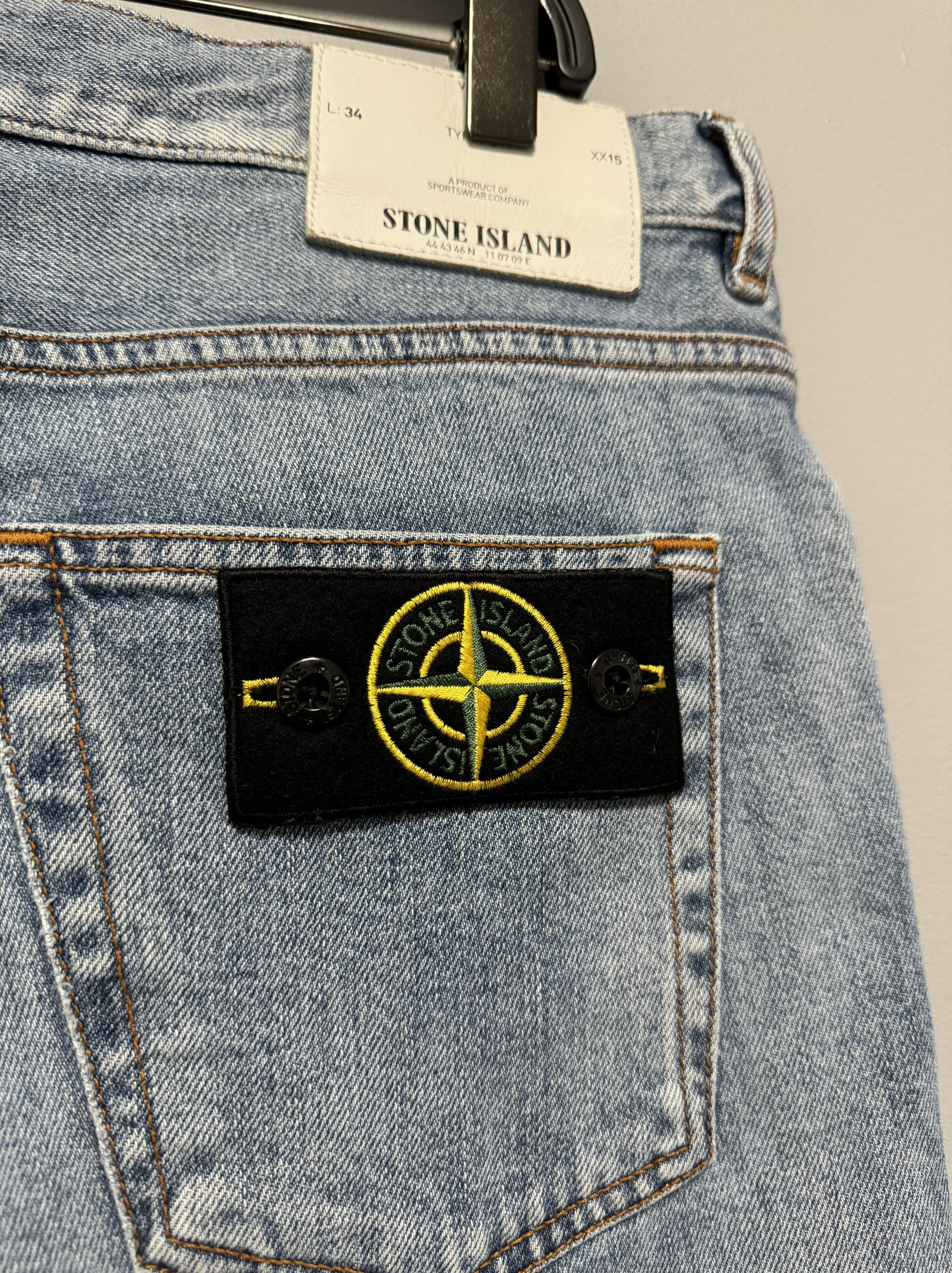 Stone Island Stone Island Denim Pants Jeans Men’s Light Blue Size 33 Size US 33 - 7 Thumbnail