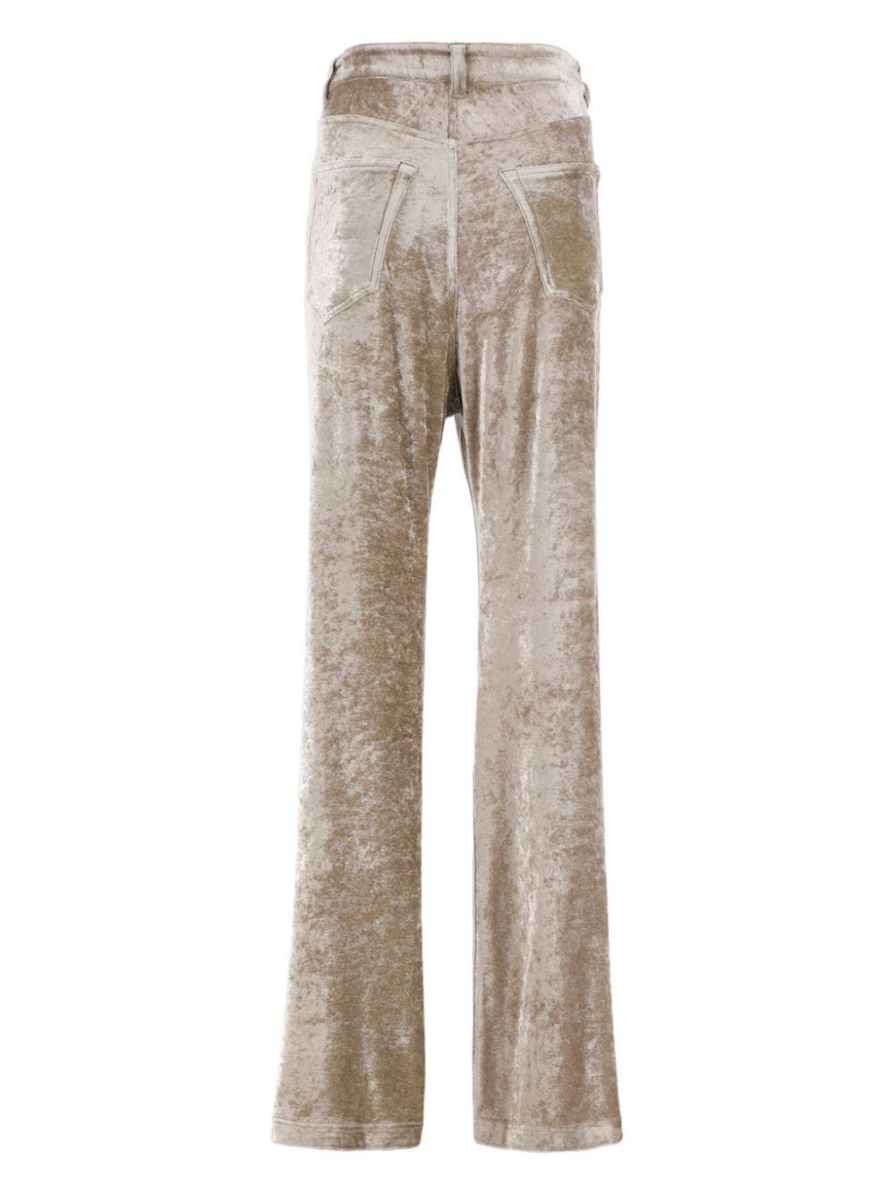 Balenciaga o1y0625 Velvet Casual Pant in Beige Size 25" / US 0 / IT 36 - 2 Thumbnail