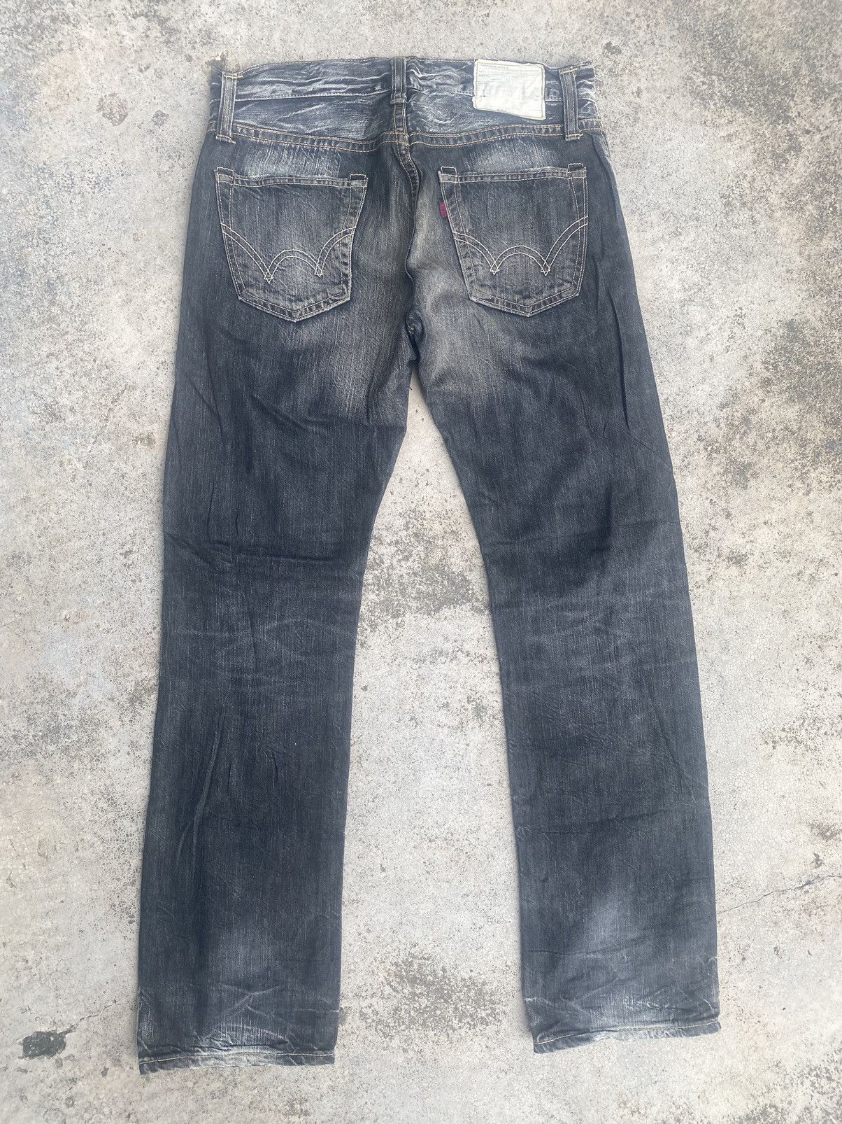 Edwin × Vintage Vintage y2k Edwin Clawmark Straightcut Jeans Size US 31 - 13 Thumbnail