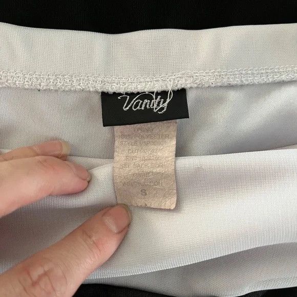 Other Vintage Vanity Black and White Mini Dress Small Size S / US 4 / IT 40 - 4 Thumbnail