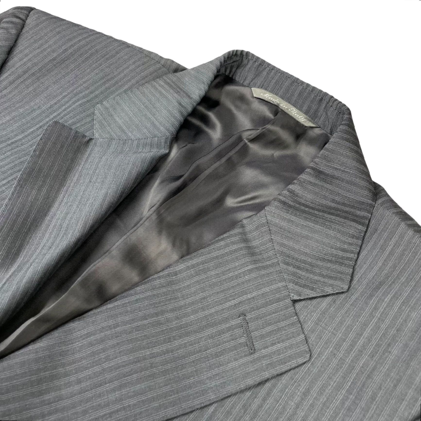Canali NEW Canali Men's Blazer Wool/Mohair 2-Button Gray Iridescent Stripe Italy 40R Size 40R - 2 Thumbnail