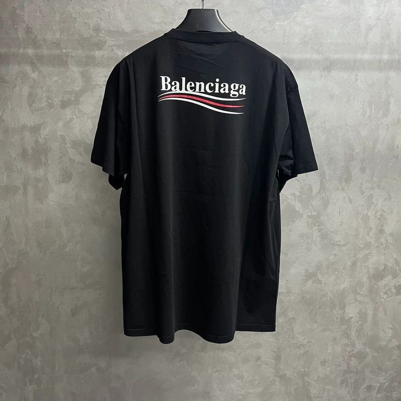 Balenciaga Balenciaga latest black cola print logo round neck short sl Size US M / EU 48-50 / 2 - 5 Thumbnail