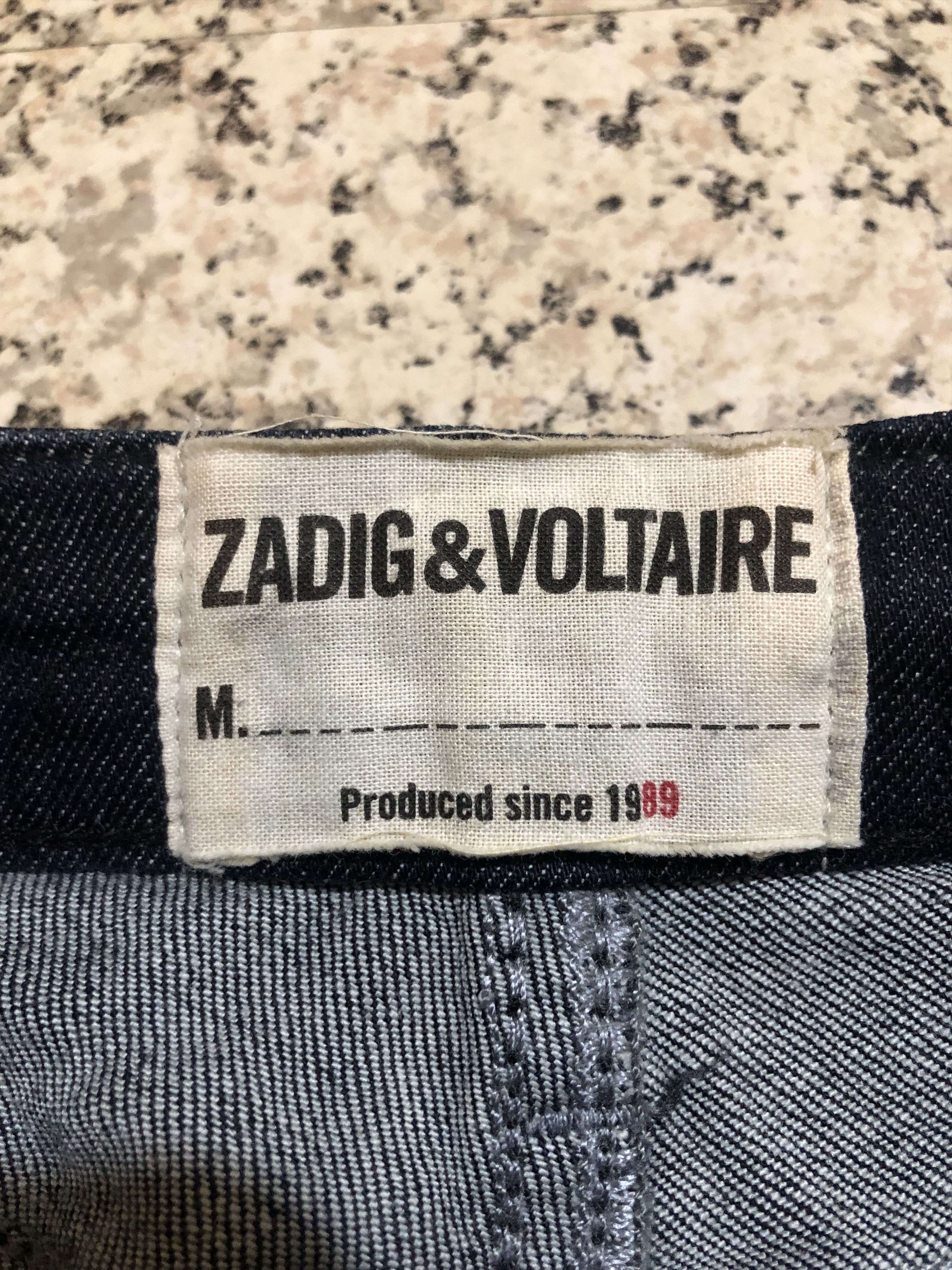Zadig & Voltaire Zadig & Voltaire "Darkside" Stretch Denim Size 29" - 12 Thumbnail