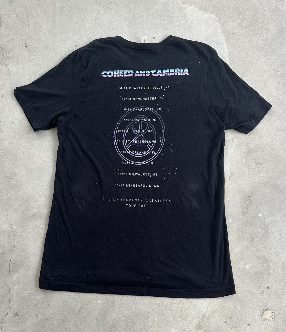 Canvas COHEED AND CAMBRIA BAND TOUR TEE Size US XL / EU 56 / 4 - 4 Thumbnail