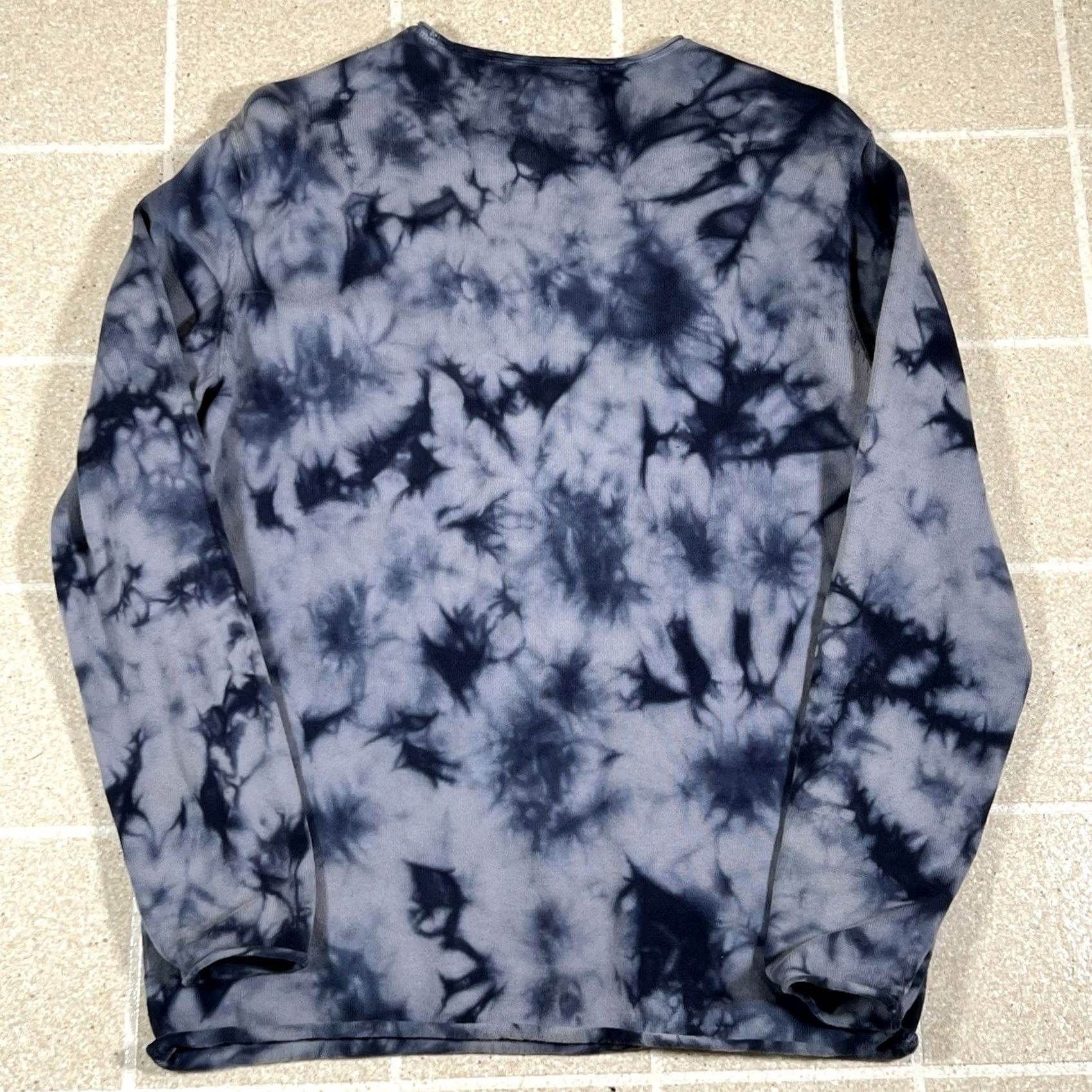 Vintage VINTAGE Highline Collective All Over Print Tie Dye Long Sleeve Shirt Mens M Blue Size US M / EU 48-50 / 2 - 2 Thumbnail