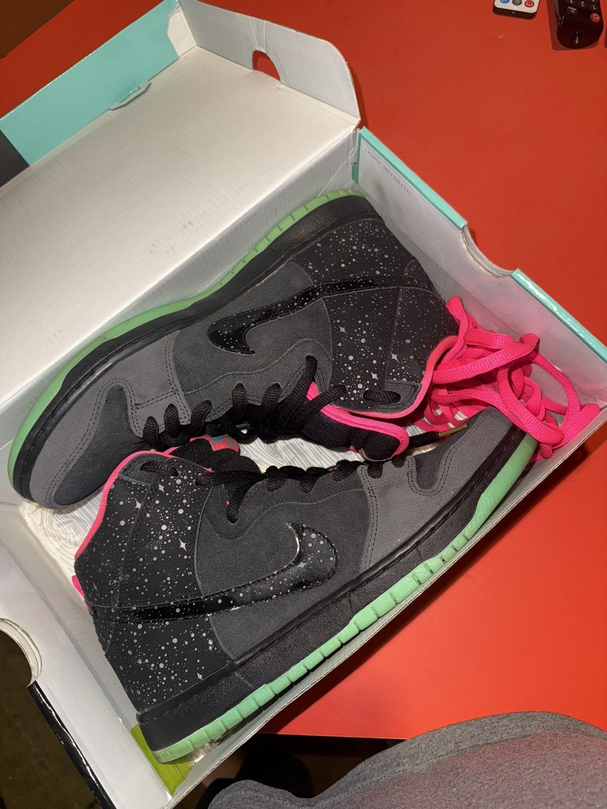 Nike Nike dunk high “northern lights” Size US 12 / EU 45 - 2 Thumbnail