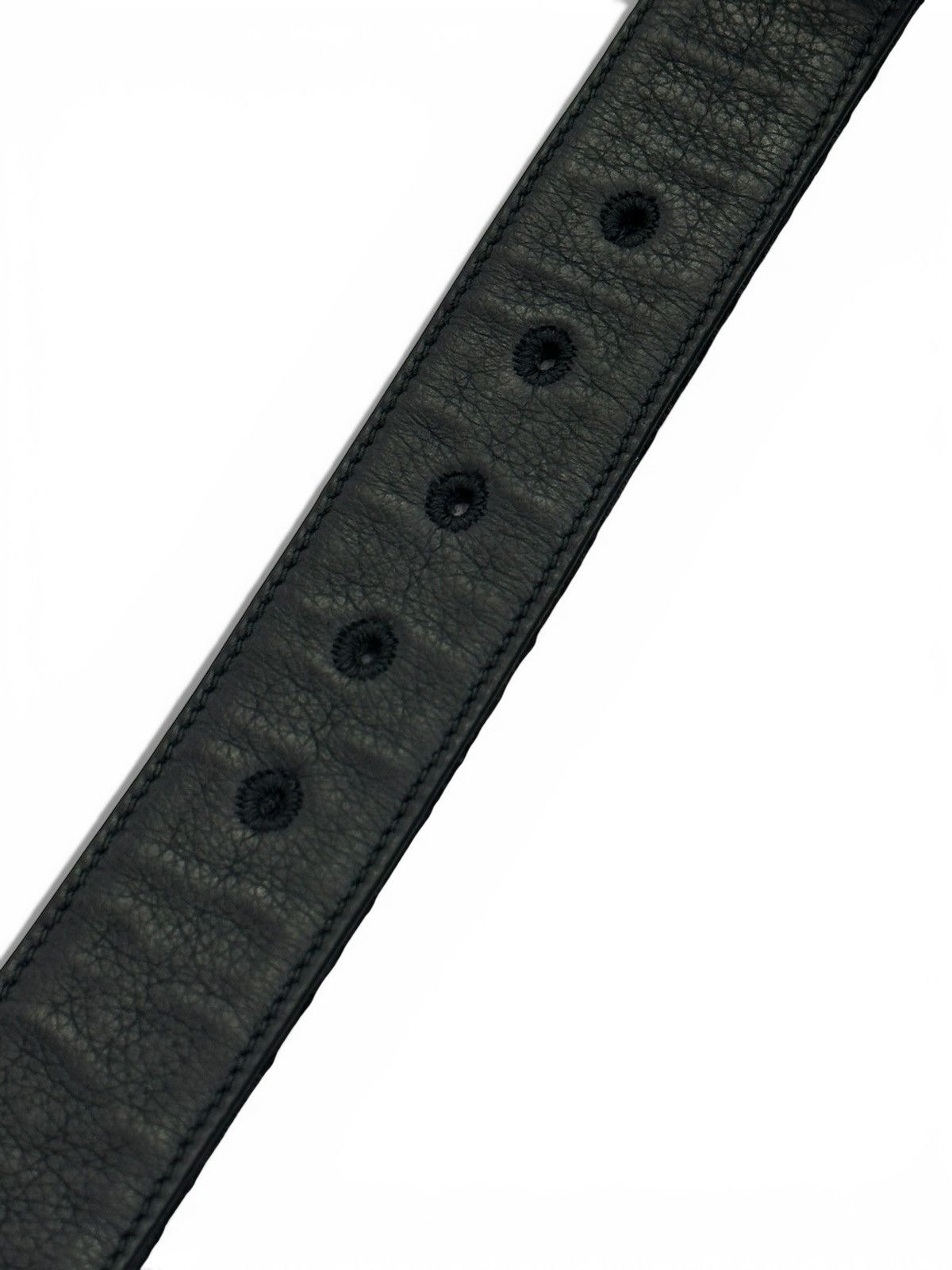 Dior Dior Black Oblique Leather Belt Size 28 - 6 Thumbnail