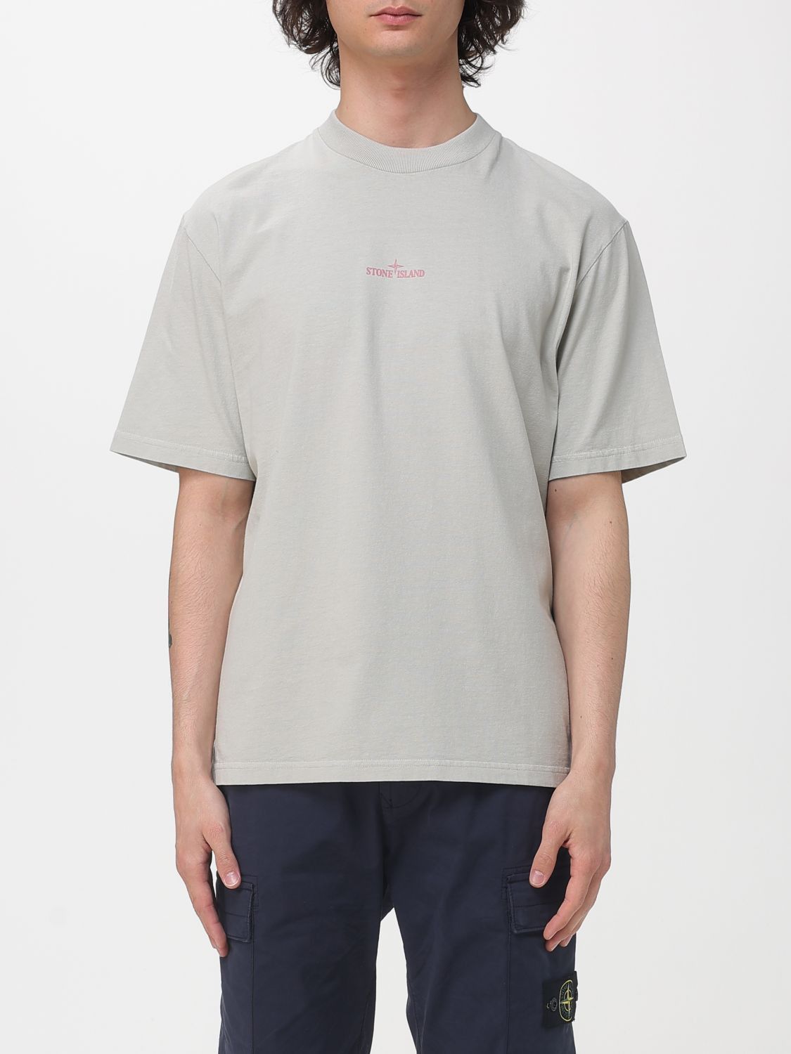 Stone Island Stone Island T-Shirt Men Grey Size US XL / EU 56 / 4 - 1 Thumbnail