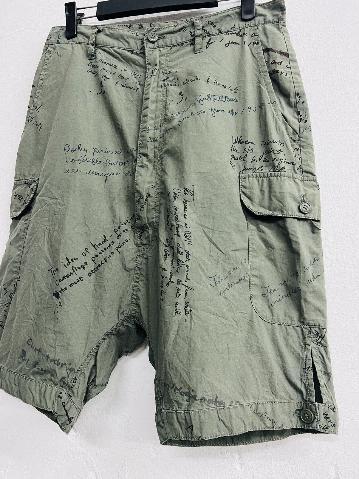 Issey Miyake RARE OG VINTAGE NE-NET ISSEY MIYAKE MILITARY CARGO SHORT Size US 30 / EU 46 - 4 Thumbnail