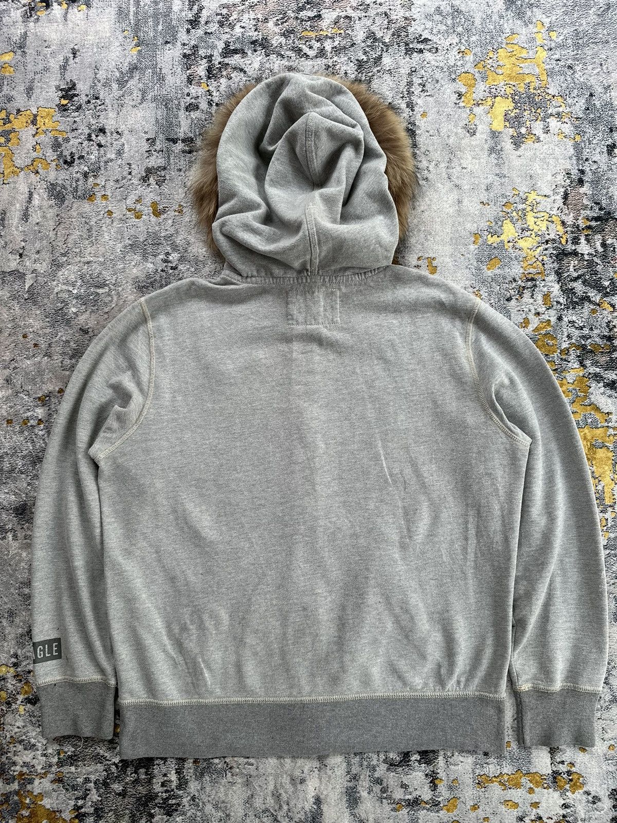 Beauty Beast VINTAGE DISTRESSED AMERICAN EAGLE FUR ZIPHOODIE I6W9 STYLE Size US XXL / EU 58 / 5 - 7 Thumbnail