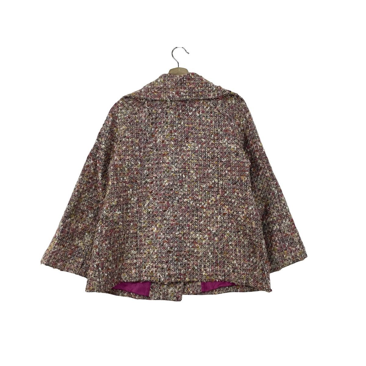 Courreges Vintage COURREGES TWEED Jacket Cropped Coat Paris Designer Size M / US 6-8 / IT 42-44 - 8 Thumbnail