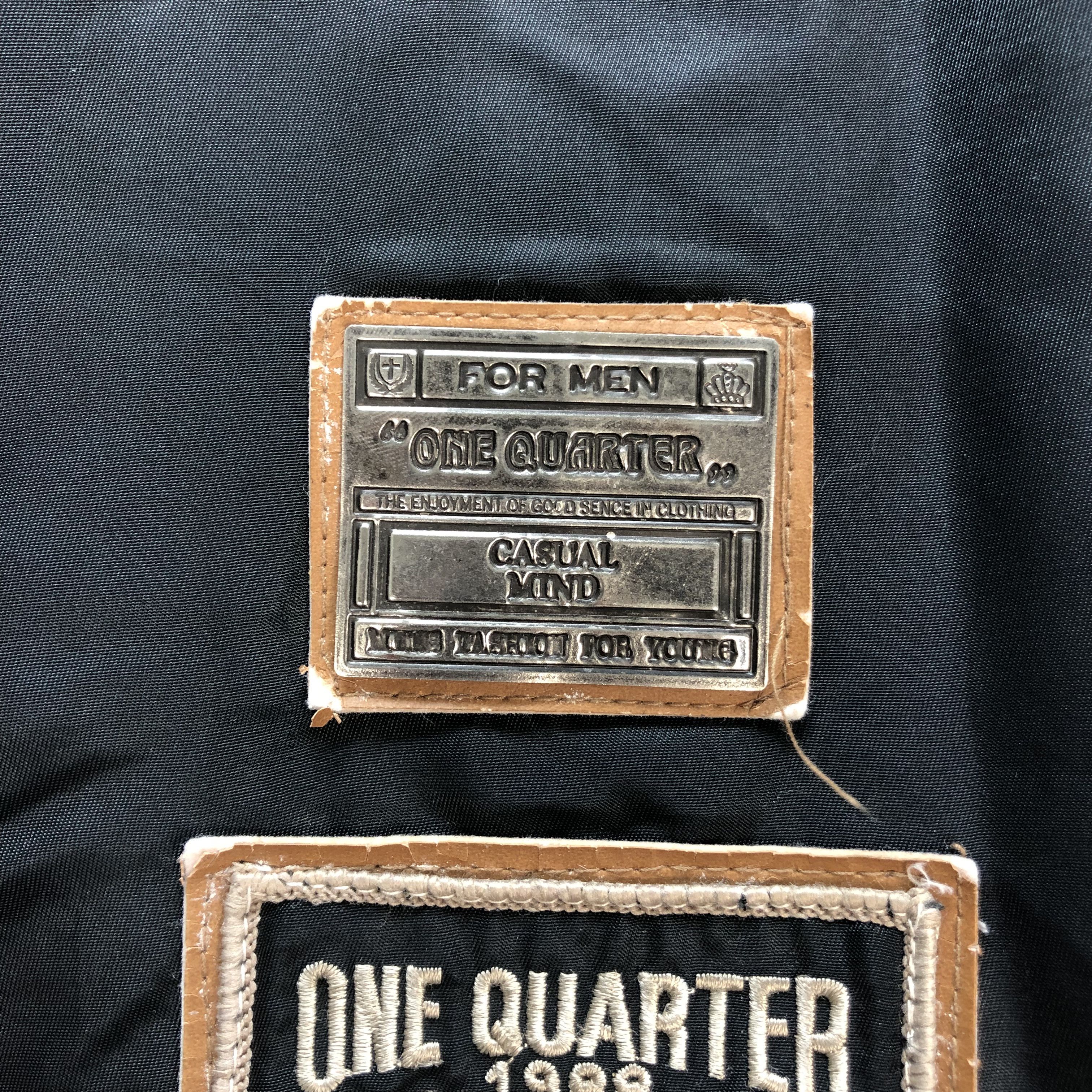 Japanese Brand ONE QUARTER FOR MEN BOMBER JACKET #7334-130 Size US M / EU 48-50 / 2 - 4 Thumbnail