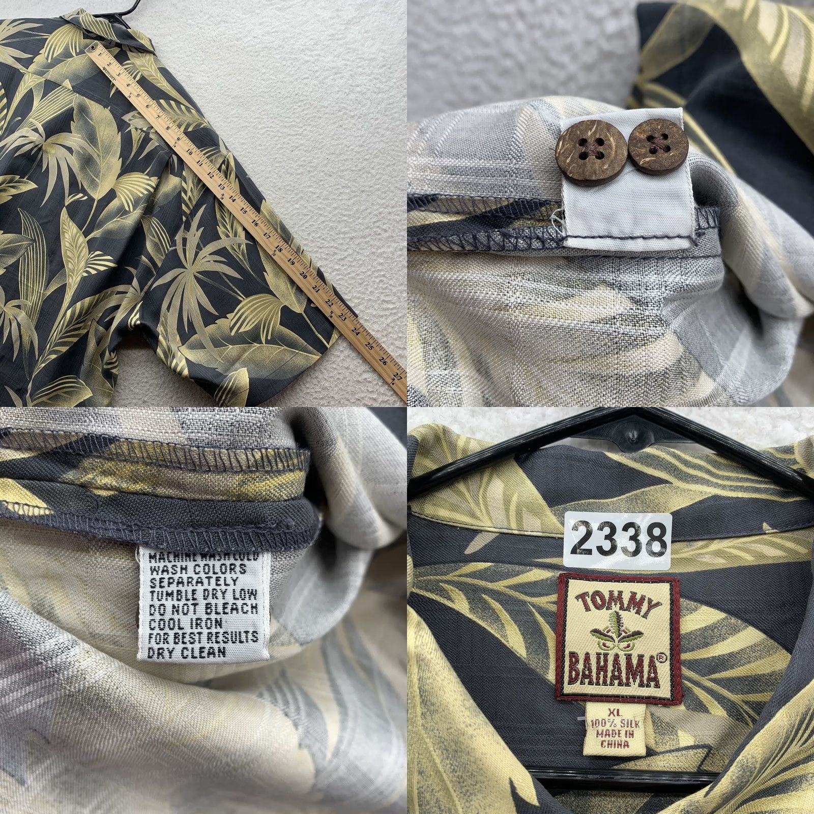 Tommy Bahama Tommy Bahama Hawaiian Shirt Mens XL X-Large Silk Floral Palms Tropical Beach Dad Shirt Size US XL / EU 56 / 4 - 8 Thumbnail