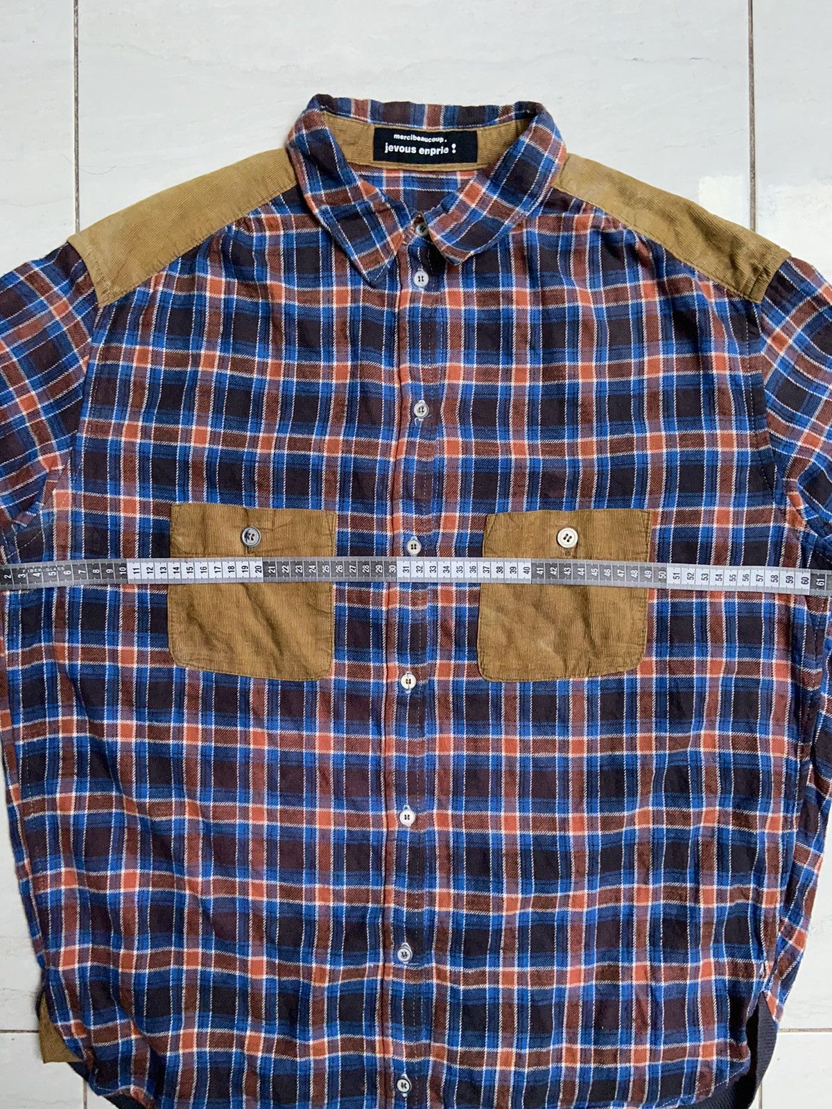 Issey Miyake Mercibeaucoup Jevous Enprie Striped Checkered Shirt Size US XL / EU 56 / 4 - 8 Thumbnail
