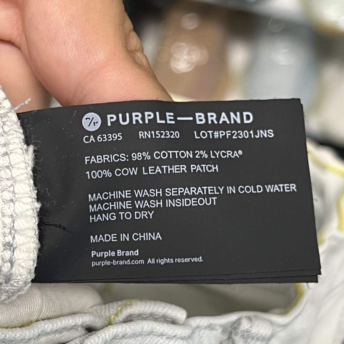 Purple Brand Purple Brand Mid Rise Straight Jeans Faded Icy Light Indigo Size US 34 / EU 50 - 5 Thumbnail