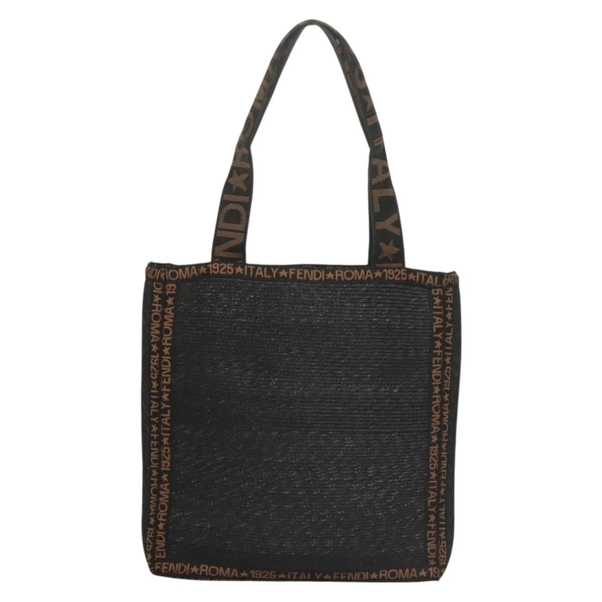 Fendi FENDI Tote Bag Straw Black Size ONE SIZE - 2 Thumbnail
