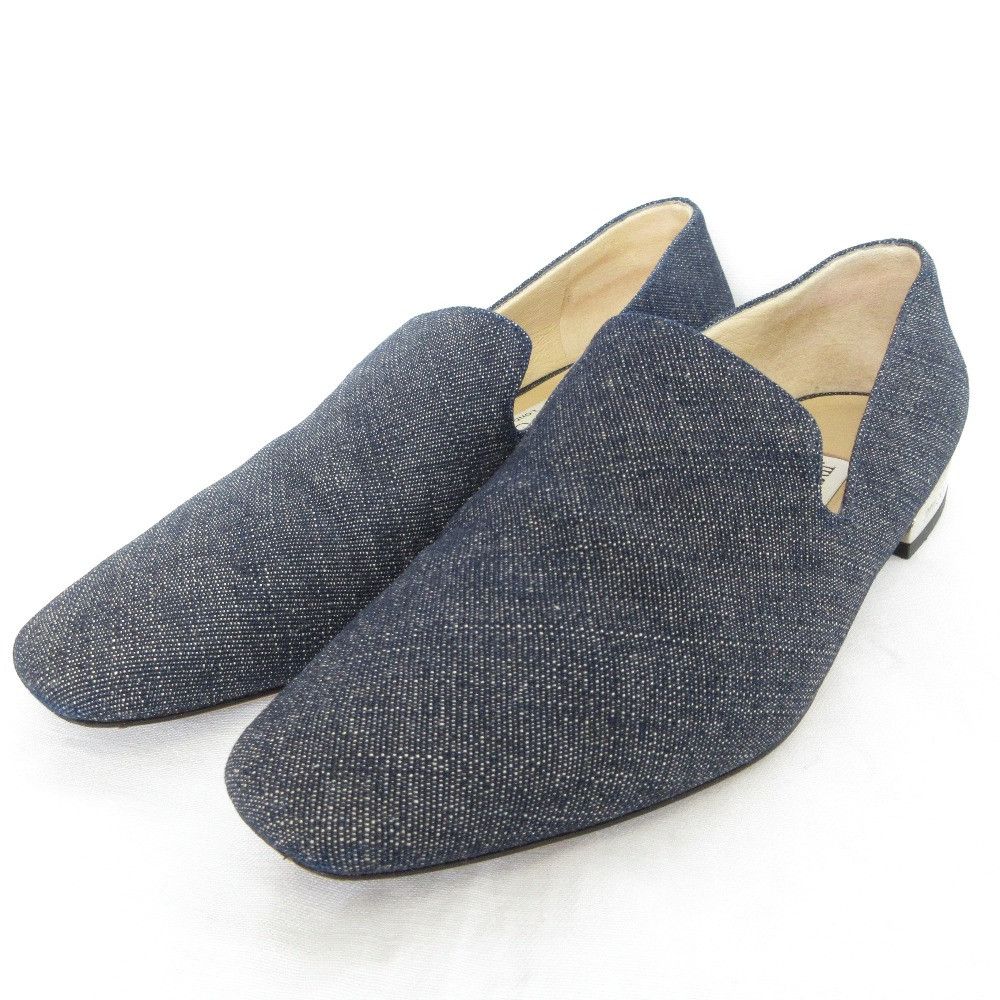 Jimmy Choo Jimmy Choo Jimmy Choo Opera Denim Loafers Textile Shoes DUTY FREE for USA Size ONE SIZE - 1 Thumbnail
